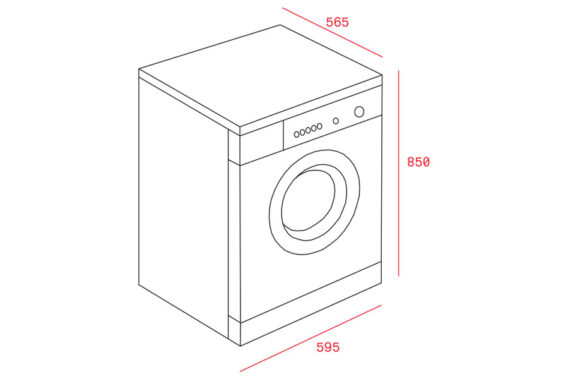 Kich thuoc May giat TKD 1610 WD EXP